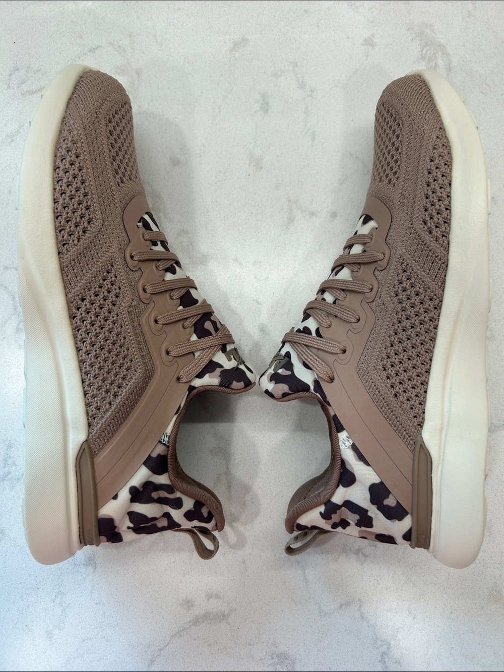 Athletic Propulsion Labs (APL) Techloom Tracer Sneakers Almond Leopard Women’s 7 - Picture 11 of 16